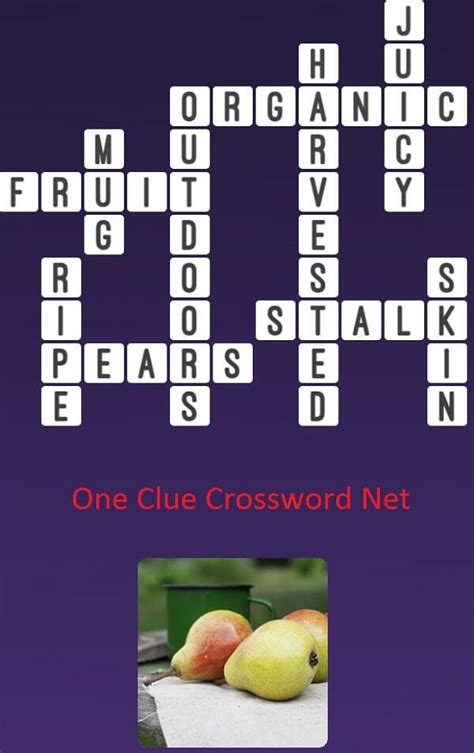 crossword type of pear